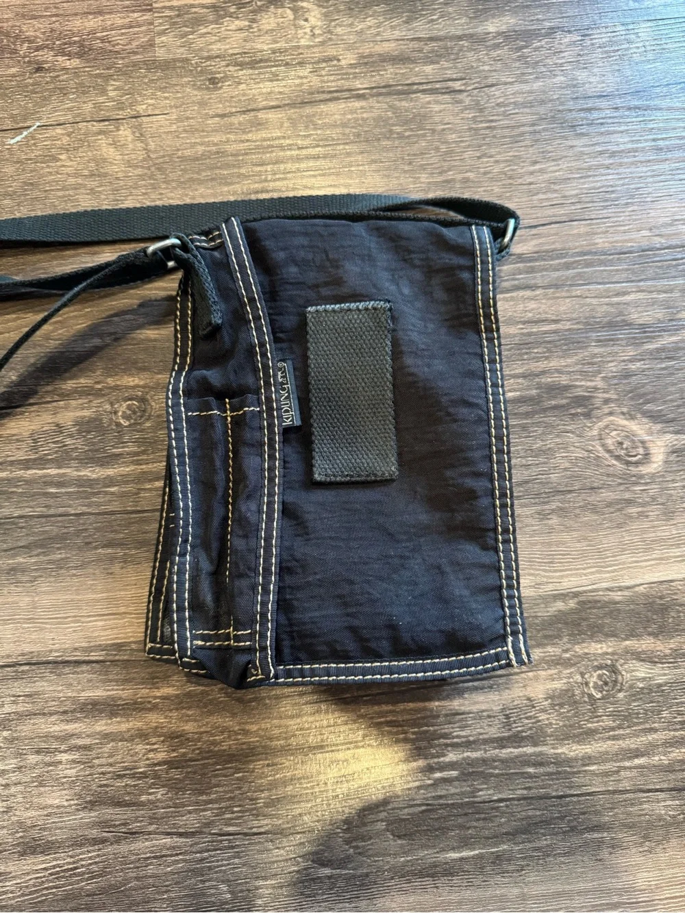 Kipling Black Tan Tonal Crossbody Bag